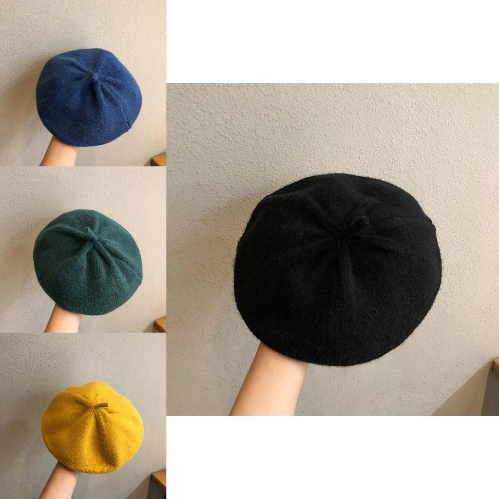 Knit Stylish Youthful Beret For Women Cozy And Warm Vintage Hat