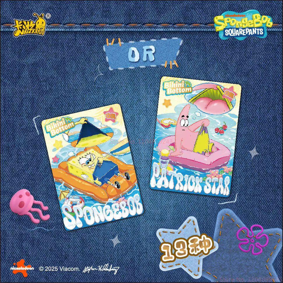 Ultime Carte Collezionabili KAYOU SpongeBob SquarePants Serie Classica Animazione Momento Piacevole Vol.2 Tema BP O UR Carte Personaggio Regalo
