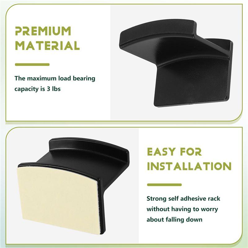12 Pieces Hat Rack Hat Holder Organizer For Wall Hats Hanger Adhesive Hat Hooks Baseball Cap Display Rack