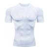 Men's Gothic Thorn Tribal Print Compression Sports T-Shirt Quick Dry Breathable Stretch Workout Top for Gym Running Training Activewear