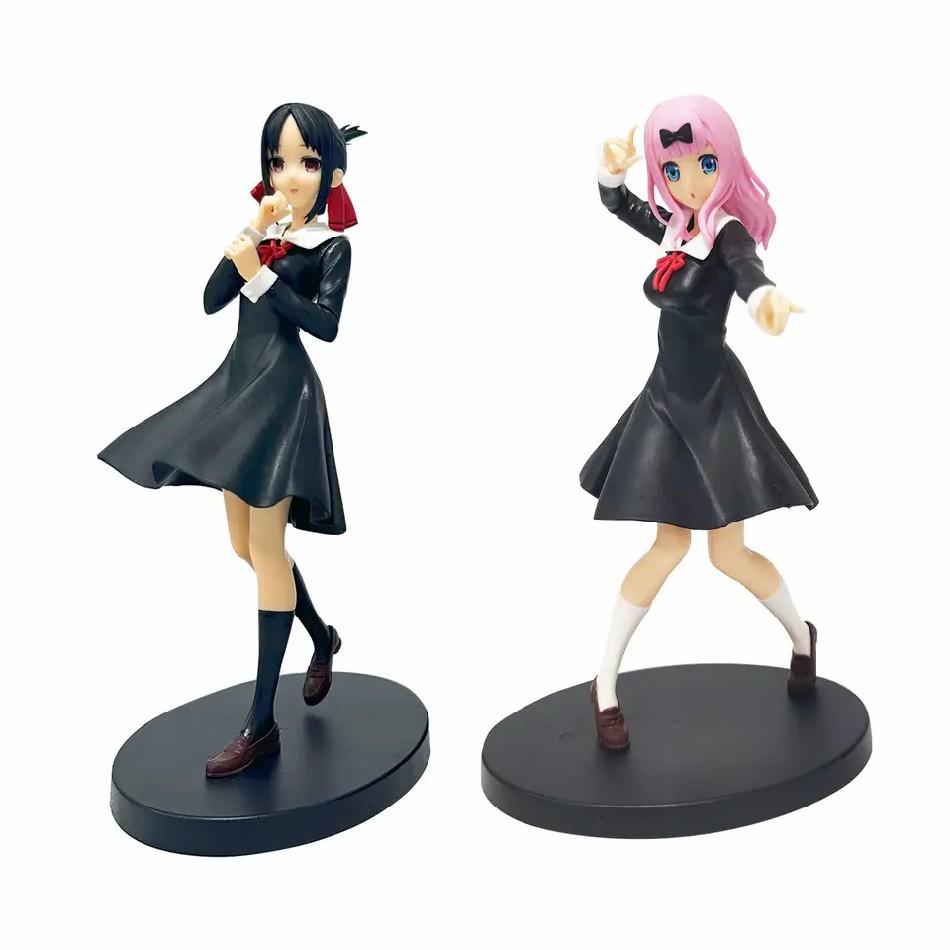 18cm Fujiwara Chika Anime Figure Love Is War Shinomiya Kaguya Acction Figures Kawaii Girl Figurine PVC Collection Model Doll Toy