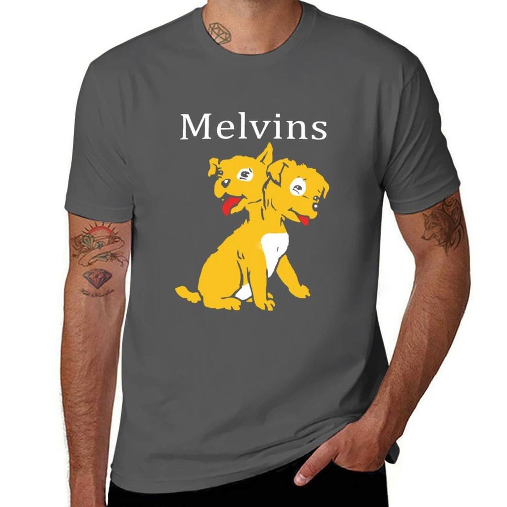 Melvins Houdini Cane a Due Teste Maglietta Metallica Vintage Top Morbido Elasticizzato a Maniche Corte