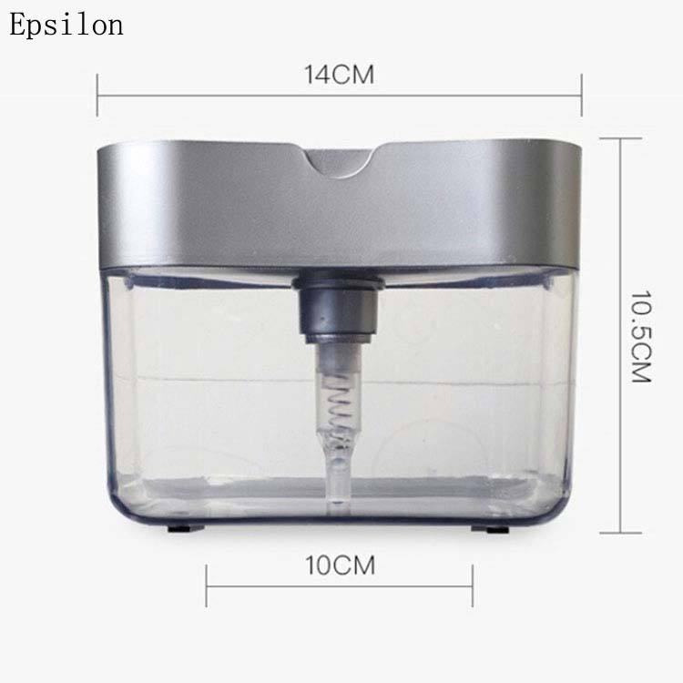 New Automatic Soap Dispenser Bottle for Liquid Soap Kitchen Sponge Soap Dispenser Ditchen Sponge Dispenser Manual
