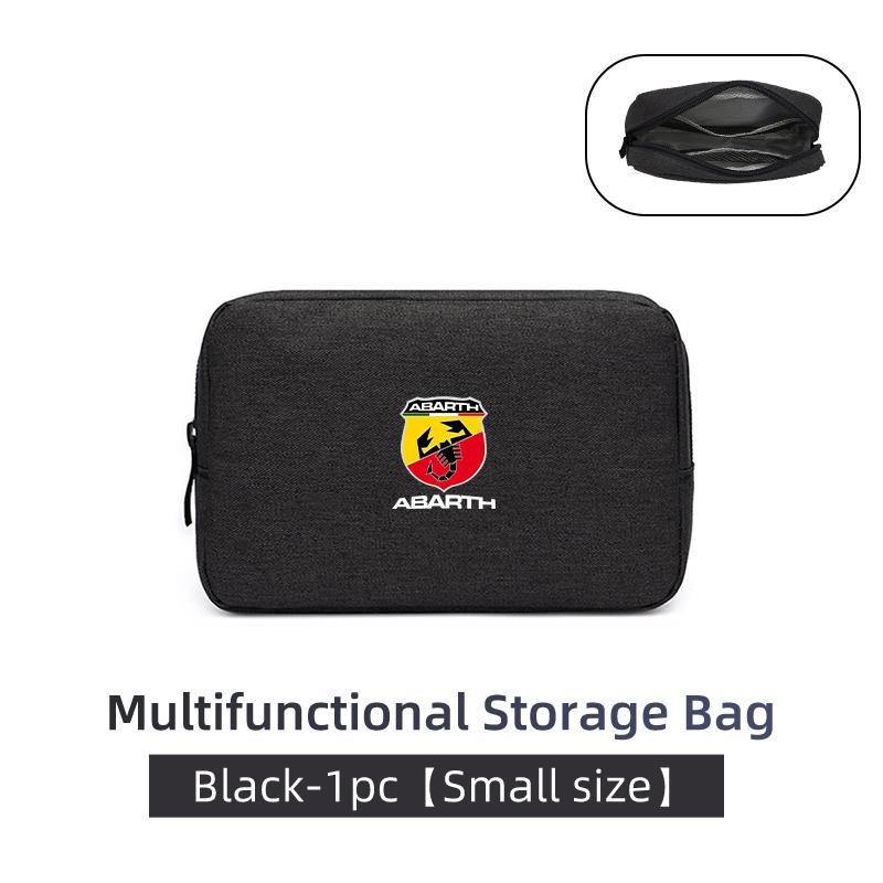 Car Data Cable Charger Portable Hard Disk Organizer Storage Bag For Abarth Freemont Strada 500x Grande Punto Ducato Stilo Palio
