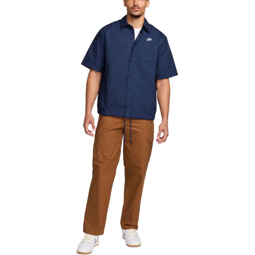 Nike Club Men's Short-Sleeve Oxford Button-Up Shirt FN3902-410