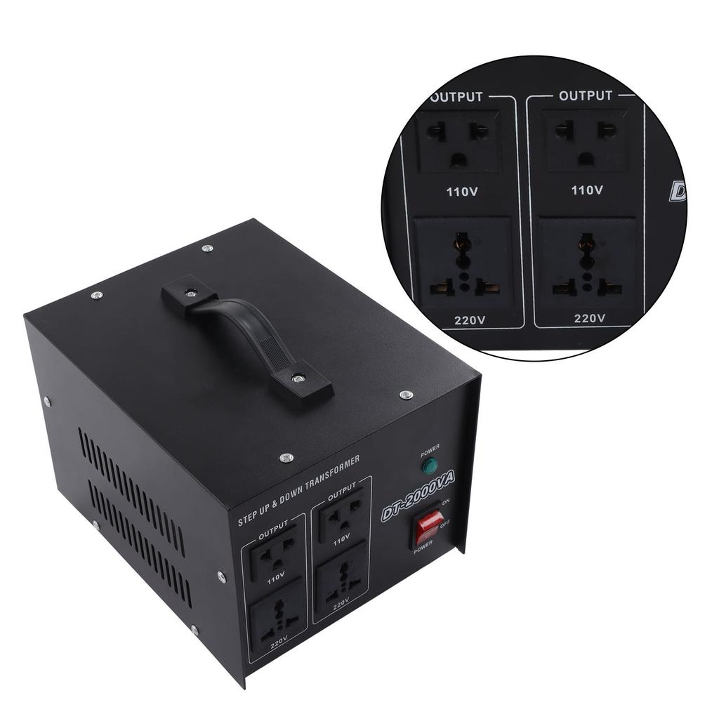 Spannungswandler Boost Step Up Buck Stromwandler 2000W Einstellbarer AC-Eingang EU-Stecker 110V 220V