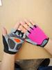 SANTIC Cycling Half Finger Gloves for Men Women, Anti-Slip Shock-Absorbing Breathable Mesh, for Gym Yoga Driving Outdoor Sports