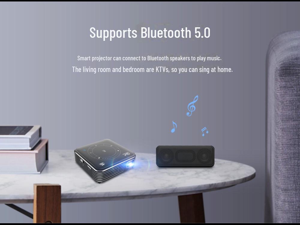 Warranty-Backed 3D 4K Mini Smart Projector with 16GB
