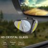 360 Degree Rotatable 2 Side Car Blind Spot Convex Mirror Exterior Rear View Reversing Parking Auxiliary Mirror Safety Driving