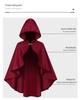Halloween Retro Hooded Cape Medieval Shawl Costume for Adults