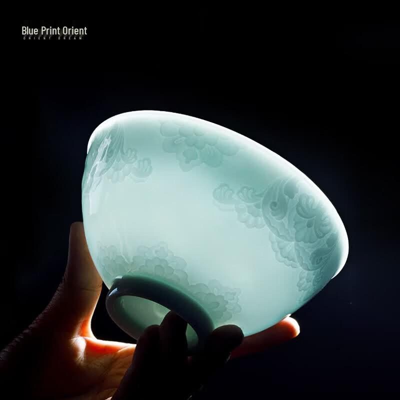 Jingdezhen Shadow Green Ceramic Dining Set