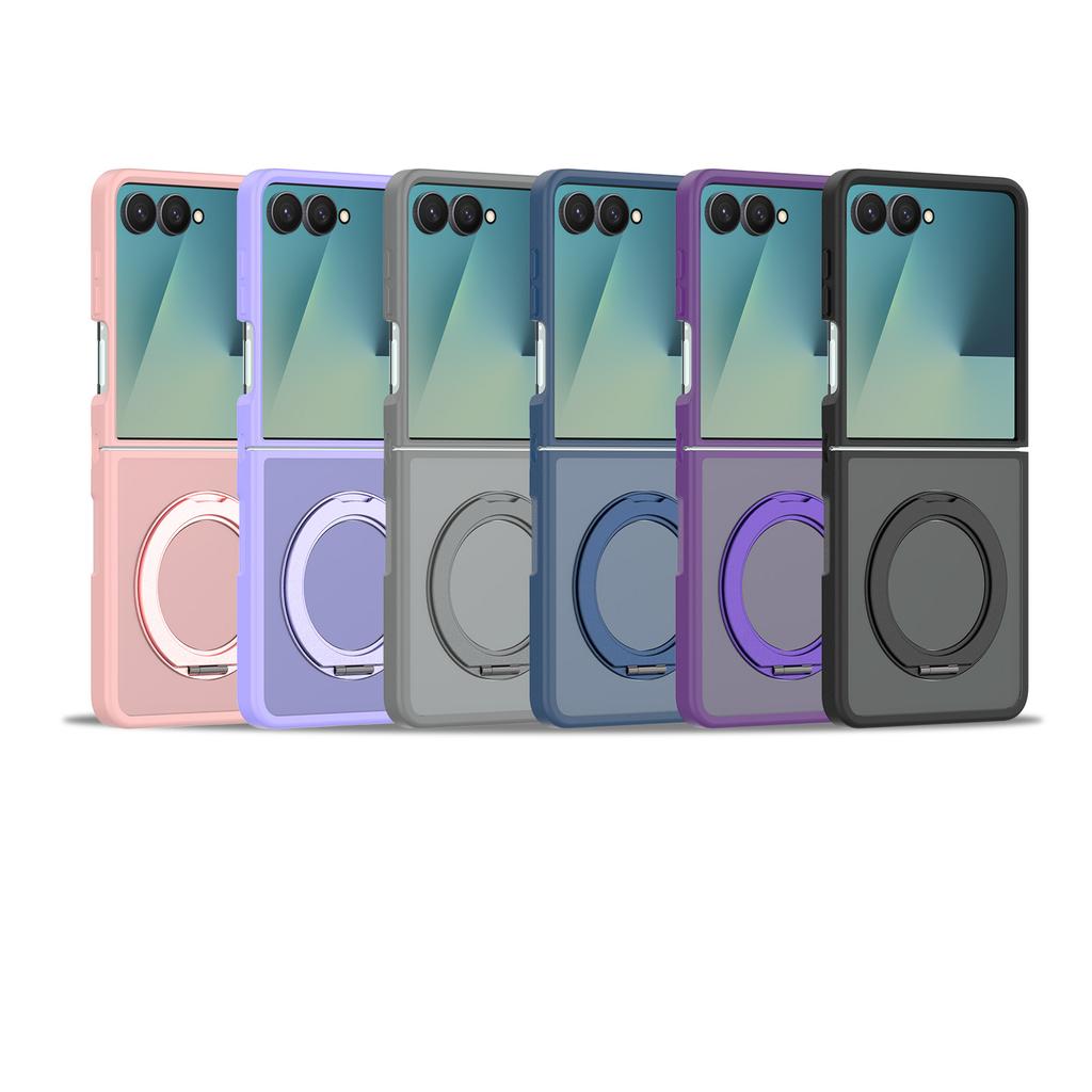 For Samsung Galaxy Z Flip 7 Full Cover Magnetic Mobile Phone Cases Translucent Cover with Magnet for Z Flip 7 Matte Cases New