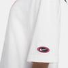 Nike Sportswear Straight Cut Logo Print Casual Loose Short Sleeve Drop Shoulder T-Shirt Women Tops White DX6291-100