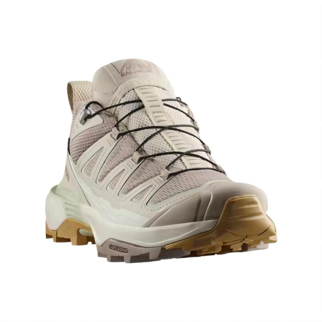 Salomon X Ultra 360 Synthetic Leather Edge Gore-Tex Comfortable Waterproof Grip Low-Top Hiking Shoes Women Hiking Shoes Light-Gray 478170