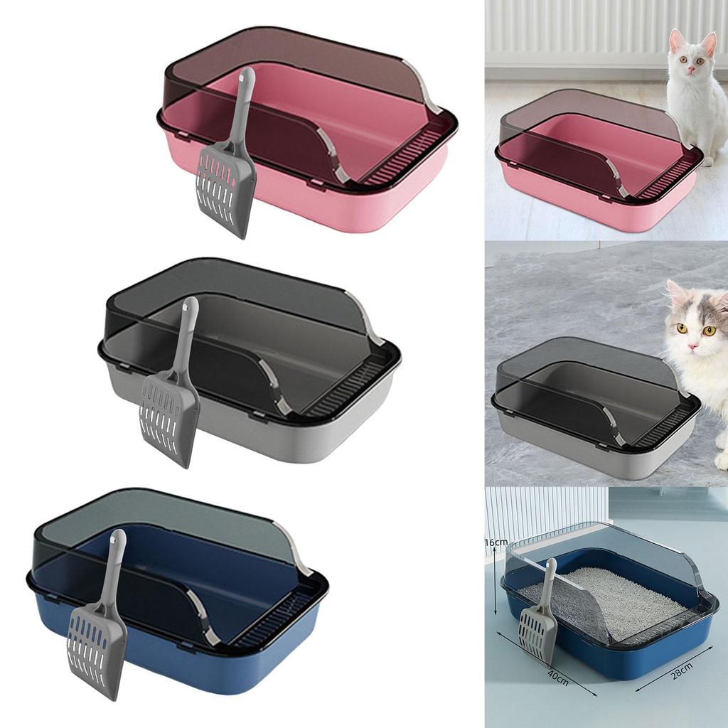 Open Top Cat Litter Toilet Cat Litter Container Removable Large Kitten Toilet
