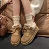 Women's Casual Shoes Snow Boots Autumn and Winter Fashion Retro Plush Insulation Thick Soled Cotton Shoes Thermal Boots