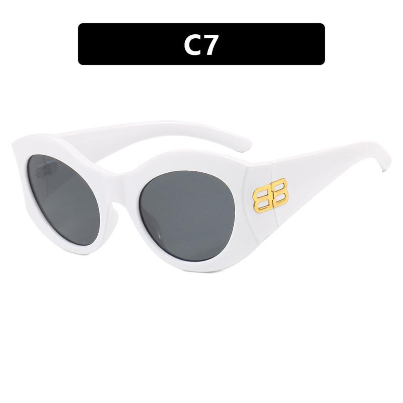 Big Box Letter Sunglasses New Sunglasses Sun Hip-hop Retro Sunglasses Ladies Sunglasses Men's Sunglasses