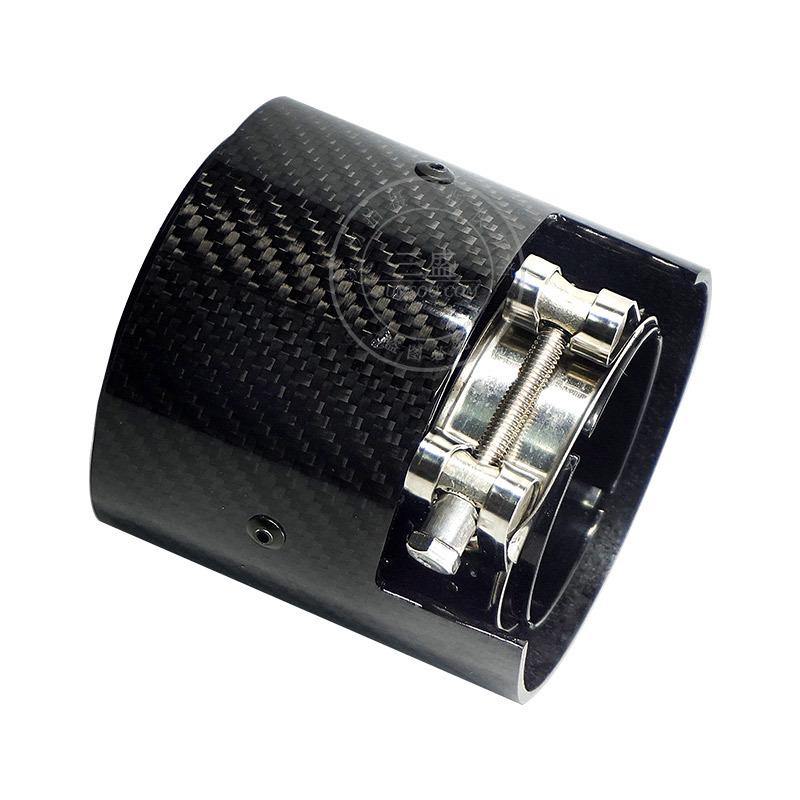 BMW řady 3 & 4 90mm koncovka výfuku z uhlíkových vláken - Zčernalá úprava