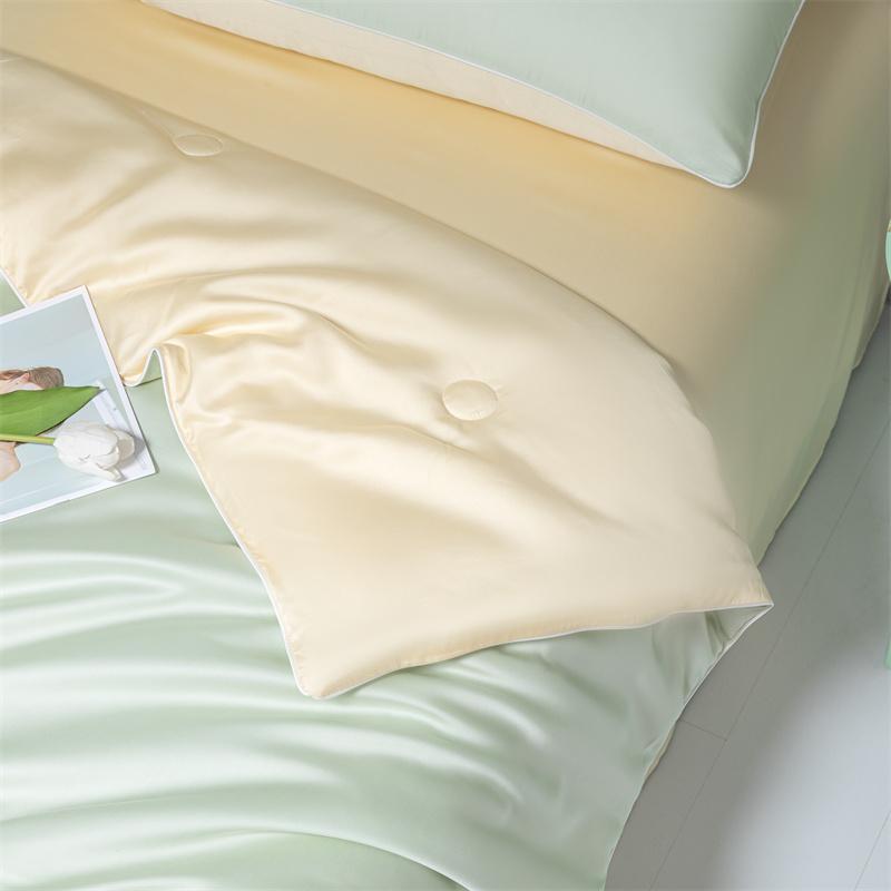 Wash Ice Silk Double Combination Summer Cool Quilt,Cold Air Condition Thin Blanket