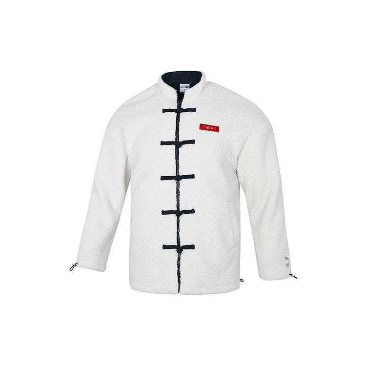 PUMA limited CNY Yott Stand Collar logo Jacket White Men s 534687-65 L