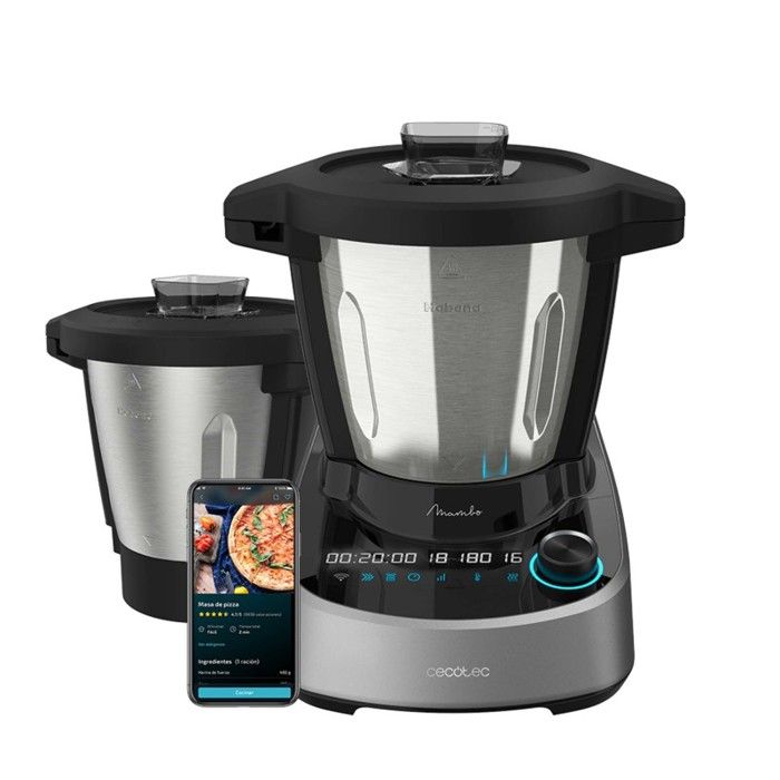Robot De Cuisine - Cecotec - Mambo 11090 Havane - 1600 W - 37 Fonctions - APP - Balance