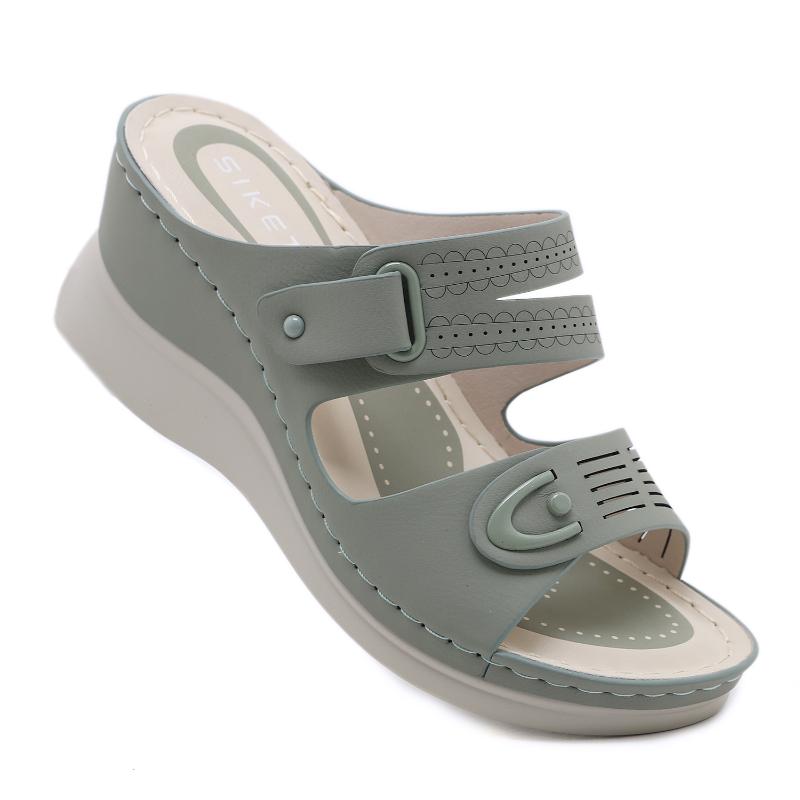 Fashion 2025 Spring And Summer New Fashionable Casual Wedge Beach Sandals Women's Shoes Comfortable, Breathable Elegant And Simple