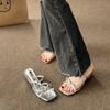 French-Style High-Heeled Sandals: Spring/Summer Women's Open-Toe, Thick-Heeled, Versatile & Niche Designs