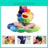 Kawaii Rainbow Flower Pillow Plush Toy Good Quality Decor Gift 43/55/80/100cm