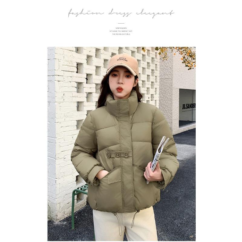 Small down cotton jacket short three-button bread jacket casual jacket stand-up collar down cotton jacket batch