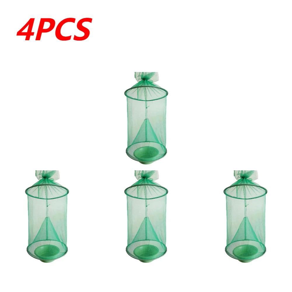 Hanging Fly Trap Cage Reusable Folding Flies Catcher Cage Practical Insect Catching Traps Pest Control Tool for Household Garden