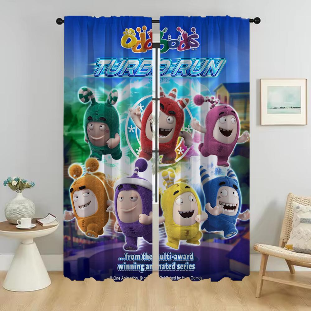

Кухонные шторы 2 шт Oddbodes Современные шторы для гостиной для камеры Разделение оконные шторы Хэллоуин украшения оттенки W50xH70cmx2pcs-CL