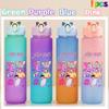 750ML KPop Demon Hunters HUNTR/X Rumi Mira Zoey Jinu Colore Degradé Tazza Acqua Bambino Borraccia con Cannuccia Saja Ragazzi Tigre Regalo