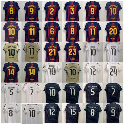 26 Maillot Real Madrid Barcelone N°. 10 Mbappe 14 Rashford Non. 10 maillot de football Yamal