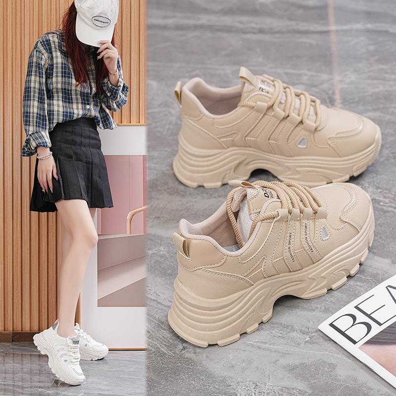 Zi Autumn and Winter New Platform Dad Shoes Women's 2025 Versatile Casual Sports Shoes 2025 Mountaineering Travel Shoes