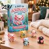 Sezónní párty dárky 24 dní ošklivých středověkých koček Adventní kalendář s jedinečnými opakovaně použitelnými akrylovými přívěsky ozdobami, Vinylový vánoční odpočet