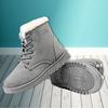 Women's Winter Snow Boots Warm Flat Bottom Large Size Platform Lace Ladies Shoes 2019 Ankle Boots