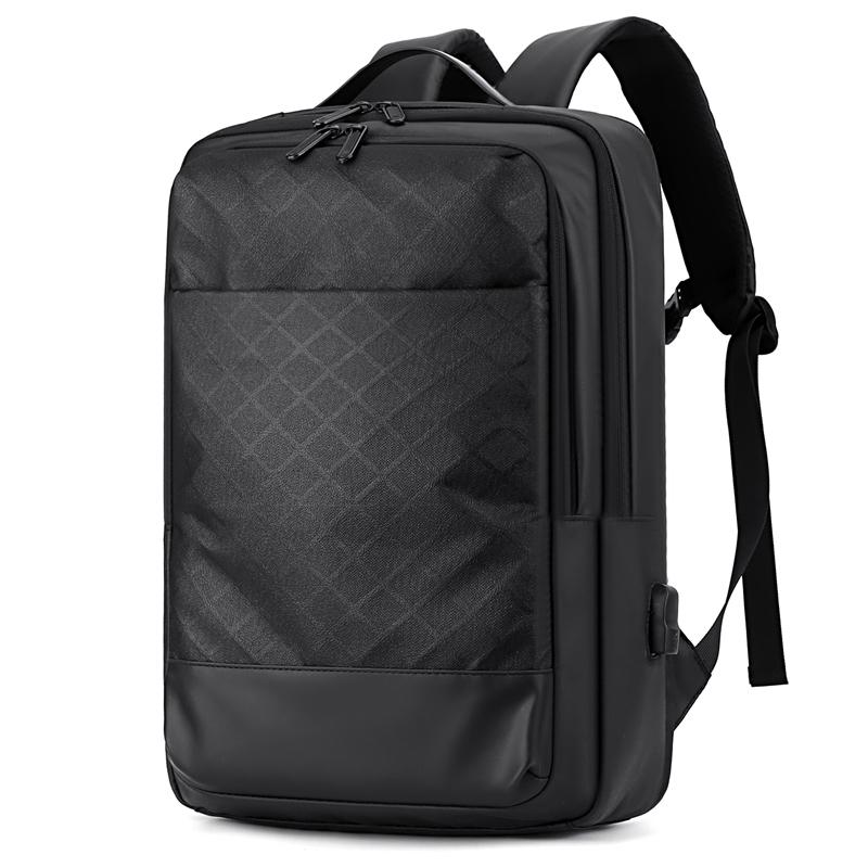 Large capacity business backpack,men's stylish student backpack, multifunctional laptop storage backpack,With USB port.