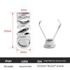 Metal Bell Clip Cord Pendant for Down Jackets and Hoodies with Removable Stopper Button