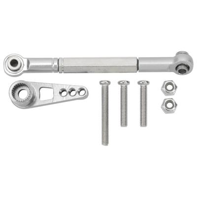 1:12 Lenkgestänge-Kit Aluminiumlegierung Verbindungszugstange RC-Zubehör für MN86K RC-Auto Silber
