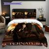 Supernatural Mystery Bedding (1 * duvet cover + 2 * pillowcase, without core) 2D Flat Duvet cover and pillowcase Christmas birthday gift Bedding set