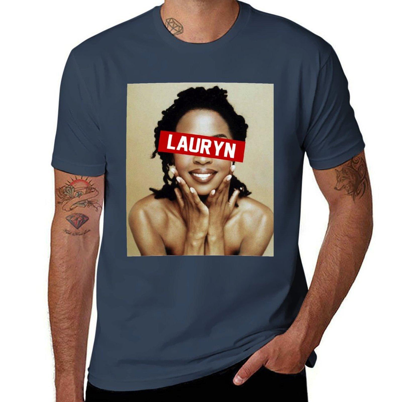 The Famous Lauryn Hill Singer Tshirt No Iron Casual Short Sleeve Top S