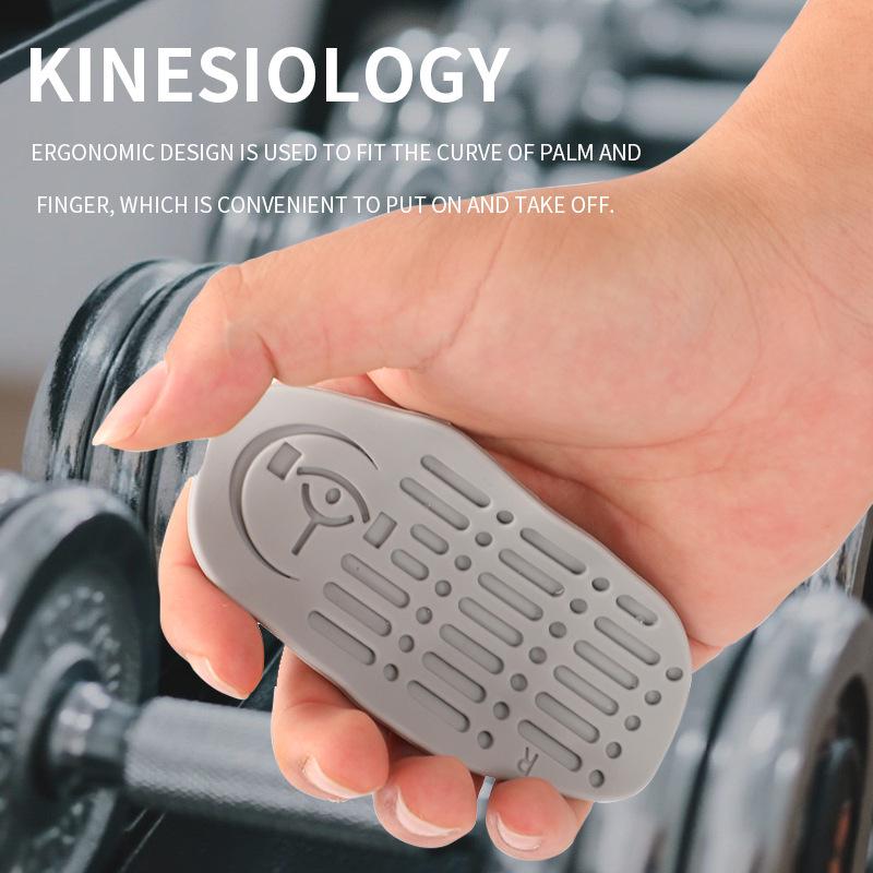 Silicone Anti-Slip Grip Strength Trainer for Weightlifting and Fitness