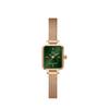 European and American Watches Women's Watch, Quartz Movement, Stainless Steel Strap, 15.4*18.2mm, Green Dial, Women's DW00100648