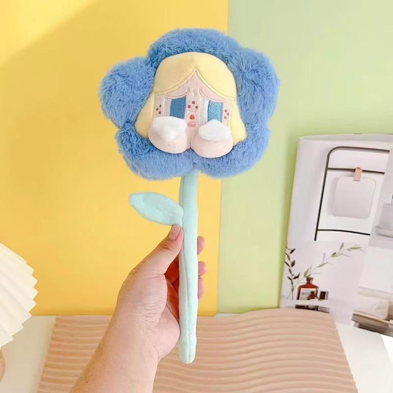 Kreatives neues Sonnenblumen weinendes Baby Blume Drehstab Plüschtier süßes Bouquet Ornament Mädchen Geschenk