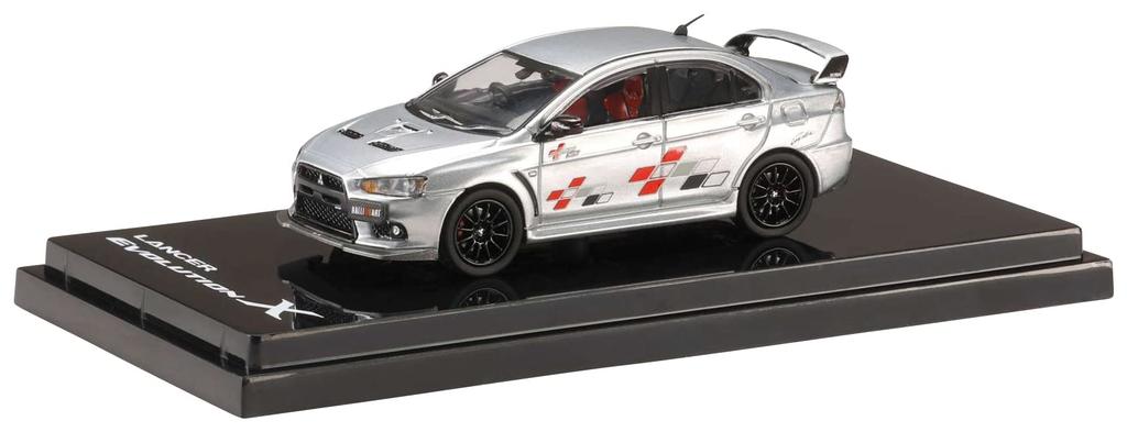 HJ64 Mitsubishi Lancer Evolution 10 Ralliart Cool Silver Metallic 1/64 (Finished Model)