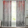 Red Leaves Birch Tree Forest Sheer Curtains Living Room Window Tulle Curtains For Bedroom Kitchen Home Decoration Voile Drapes