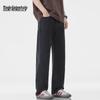 Mark Fairwhale Men's Black Loose Straight-Leg Jeans