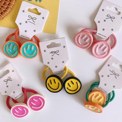 Women's Mini Collar Smile Hair Bands Set of 2