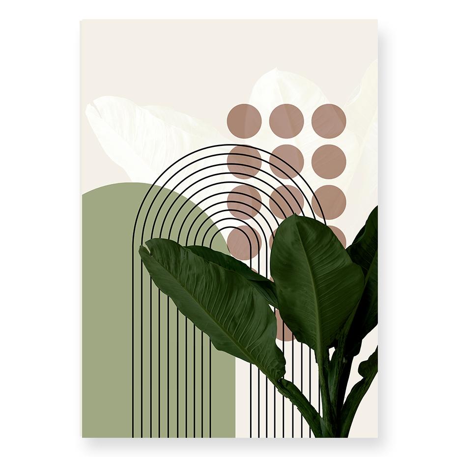 Boho Abstract Geometric Line Black Beige Wall Art Posters Canvas Painting Print Picture for Living Room Interior Home Decoration