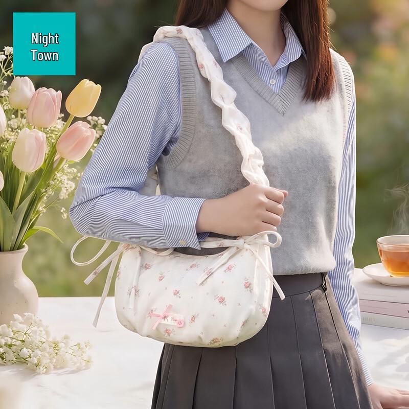 Wanding Women s Floral Pleated Hobo Shoulder Bag